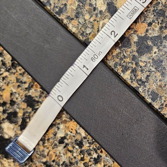 Mens Bison Designs Black Leather Belt 38mm – Box Canyon Black Buckle Size 42 USA - Picture 5 of 9